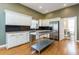 Well-equipped kitchen with stainless steel appliances, a central island, and hardwood floors at 1231 Wildcliff Cir, Atlanta, GA 30329