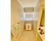 Bathroom nook features storage drawers, a window, and a towel rack at 3817 Bay Orchard Ln, Loganville, GA 30052