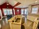 Modern kitchen with granite countertops, stainless steel appliances, and hardwood floors at 3817 Bay Orchard Ln, Loganville, GA 30052