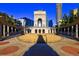 Open-air courtyard featuring a classic arch and buildings with an arched walkway at 260 18Th Nw St # 10302, Atlanta, GA 30363