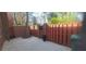 Private patio area enclosed by brick and wood fencing offering a secluded outdoor space at 3307 York Pl, Decatur, GA 30032