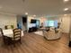 Open concept living and dining area with hardwood floors and lots of natural light at 3478 Grant Nw Dr, Kennesaw, GA 30144