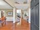Grand foyer featuring gleaming hardwood floors and a staircase to the second level at 510 Pinchot Way, Woodstock, GA 30188