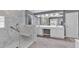 This primary bathroom features a marble shower and a double sink vanity with lots of storage at 510 Pinchot Way, Woodstock, GA 30188