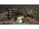 Aerial view of property on 0.30 acres with approximate lot lines at 2688 Stockbridge Way, Dacula, GA 30019