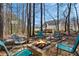 Inviting backyard fire pit area surrounded by chairs, perfect for outdoor gatherings at 2688 Stockbridge Way, Dacula, GA 30019
