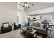 Spacious living room connected to kitchen; filled with natural light, and modern finishes at 2688 Stockbridge Way, Dacula, GA 30019