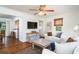 Cozy living room with hardwood floors, neutral decor, and ample natural light at 2976 Emory Se Rd, Smyrna, GA 30080