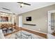 Bright living space with hardwood floors and kitchen view at 1406 River Green Nw Dr, Atlanta, GA 30327