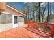 Back deck with view of screened in porch at 2090 Walden Park, Snellville, GA 30078