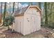 Shot of the wood shed out back, offering storage for gardening tools and outdoor equipment at 2090 Walden Park, Snellville, GA 30078