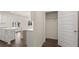 Pantry area featuring white walls and wire shelving at 1069 Blue Juniper Cir, Loganville, GA 30052