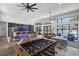 Spacious lounge area featuring a foosball table, ample seating, and a modern bar at 507 Zeal Street # 334, Atlanta, GA 30315