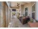 Spacious patio with bamboo shades, perfect for entertaining or relaxing outdoors at 1109 Alaska St, Hampton, GA 30228