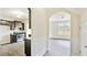 Modern kitchen with stainless steel appliances and granite counters at 326 Lauren Dr, Fairburn, GA 30213