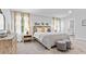 Beautiful bedroom with large bed, bedside tables, ensuite bathroom and decorative accents at 654 Egrets Lndg, Covington, GA 30014
