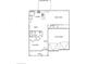 First floor plan featuring a 2-car garage, kitchen, dining, Gathering, flex, and mud rooms at 654 Egrets Lndg, Covington, GA 30014