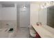Spacious bathroom features a double sink vanity, walk-in shower, and soaking tub at 1290 Adcox Sq, Stone Mountain, GA 30088