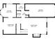 First floor plan layout highlighting the kitchen, living room, and dining area at 851 Ashley Ln, Stone Mountain, GA 30087