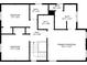 Second floor plan featuring bedrooms, walk-in closet, and bathrooms at 851 Ashley Ln, Stone Mountain, GA 30087