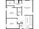 Second floor plan featuring primary bedroom with en-suite bath, bedrooms, laundry and hall at 1039 Bramble Way, Grayson, GA 30017