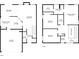 Full house plan with first and second floors showing layout of rooms and measurements at 1039 Bramble Way, Grayson, GA 30017