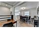 Bright dining area connecting to the kitchen area and featuring stylish lighting, ideal for Gathering meals at 2945 Monterey Dr, Decatur, GA 30032