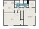 Second floor plan featuring the bedrooms, bathrooms, and walk-in closet at 1083 Lake Dr, Snellville, GA 30039