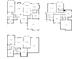 Combined view of upper and lower levels floor plans with key area dimensions and layouts at 1811 Mcconnell Rd, Grayson, GA 30017
