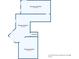 Floor plan of the home's basement, showcasing finished and unfinished spaces at 217 Colonial Dr, Woodstock, GA 30189