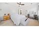 Well-lit bedroom with carpet and walk-in closet at 217 Colonial Dr, Woodstock, GA 30189