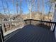 Spacious back deck overlooking a wooded area, perfect for outdoor relaxation and entertaining at 6302 Manassas Nw Pass, Acworth, GA 30101