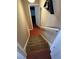 Carpeted stairway with railing at 184 Cedarcrest Dr, Acworth, GA 30101