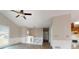 Bright living room area with views of the kitchen and the front yard at 98 Pace Dr, Hiram, GA 30141