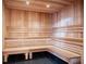 A traditional sauna room with wooden benches and paneling creates a relaxing and therapeutic atmosphere at 2520 Peachtree Nw Rd # 403, Atlanta, GA 30305