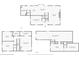 Floor plan showing first and second floors, and basement level at 260 Sandy Lake Cir, Fayetteville, GA 30214