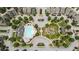 Aerial view of the neighborhood showcases the community pool, playground, green spaces, and well-maintained homes at 921 Ambient Sw Way, Atlanta, GA 30331