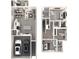 Modern two-story floor plan with a spacious living area and attached two-car garage at 1705 Trout Lily Pl, Smyrna, GA 30126