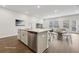 Staged kitchen island with stainless steel dishwasher at 1705 Trout Lily Pl, Smyrna, GA 30126