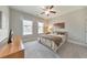 Cozy bedroom with a comfortable bed, neutral tones, and natural light, creating a relaxing atmosphere at 124 Redford Ln, Canton, GA 30115