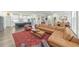 Inviting living room flows to the kitchen and dining areas, perfect for modern living at 124 Redford Ln, Canton, GA 30115