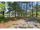 Scenic paved road view leading to a peaceful lake surrounded by a beautiful wooded landscape at 1656 Maes Overlook, Loganville, GA 30052