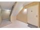 The entryway features sleek floors, modern lighting, and access to staircase at 1135 Clairemont Ave # B, Decatur, GA 30030