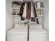 Convenient laundry area with a side-by-side washer and dryer and a closet for storage at 50 Biscayne Nw Dr # 6117, Atlanta, GA 30309