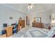 Comfortable main bedroom with neutral paint, plush carpet, and traditional furniture at , Auburn, GA 30011