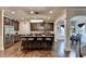 Open concept kitchen with a large island and seating, perfect for entertaining at 1211 Chapel Estates Way, Dacula, GA 30019