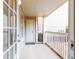 View of an outdoor patio area with a white door and railing, perfect for relaxing and enjoying the outdoors at 3064 Chastain Park Ne Ct, Atlanta, GA 30342