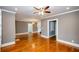 Hardwood floors and neutral paint colors make the living area bright at 17 Peachtree Ne Ave, Atlanta, GA 30305