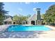 Sparkling swimming pool with an open air pavilion and an outdoor fireplace is a great spot for recreation at 2657 Lenox Ne Rd # 29-1, Atlanta, GA 30324