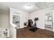 Versatile upstairs landing provides a perfect home gym or bonus space at 517 Daniel Ave, Decatur, GA 30032